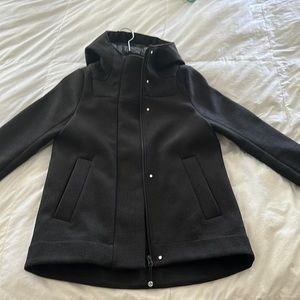 Lulu lemon tweed jacket. Black/gray. Hardly worn. Excellent condition!